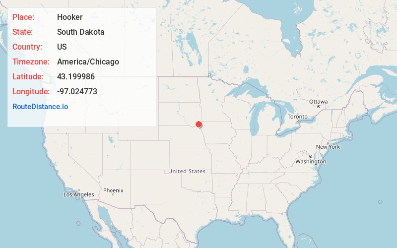 Map of Hooker