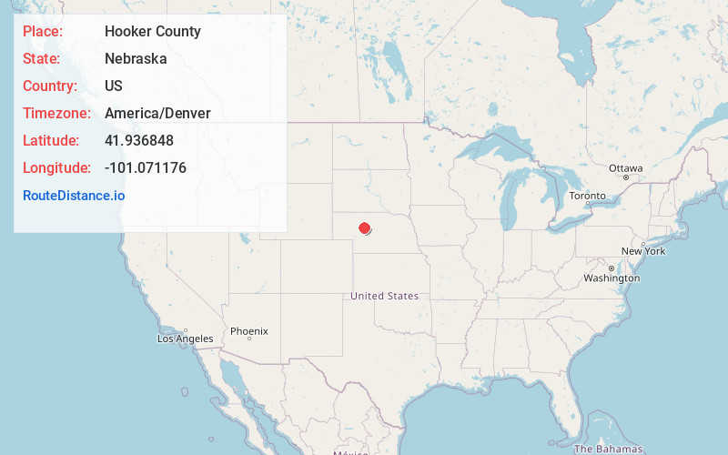 Map of Hooker County