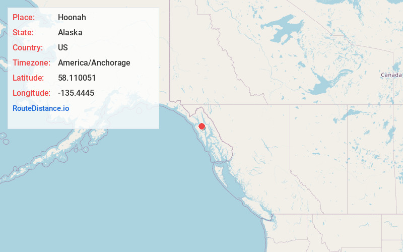 Map of Hoonah