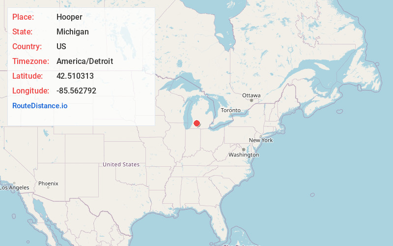 Map of Hooper