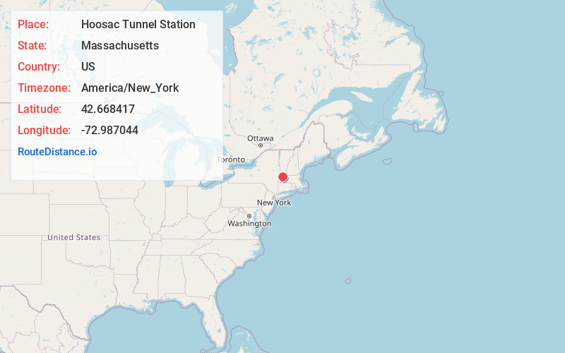 Map of Hoosac Tunnel Station