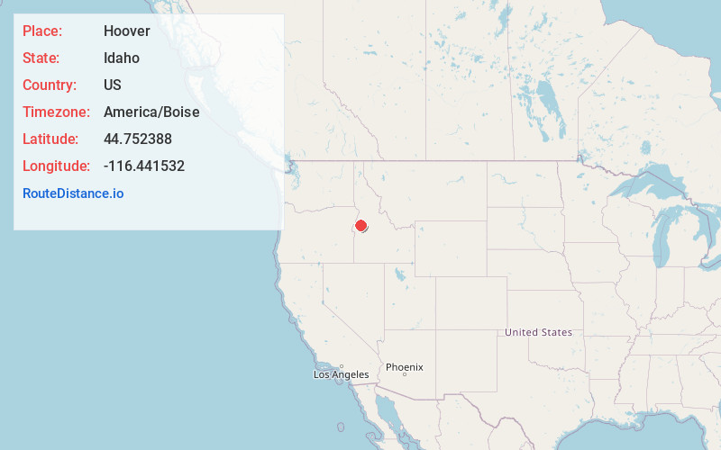 Map of Hoover
