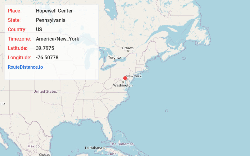 Map of Hopewell Center