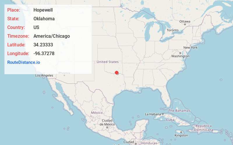 Map of Hopewell