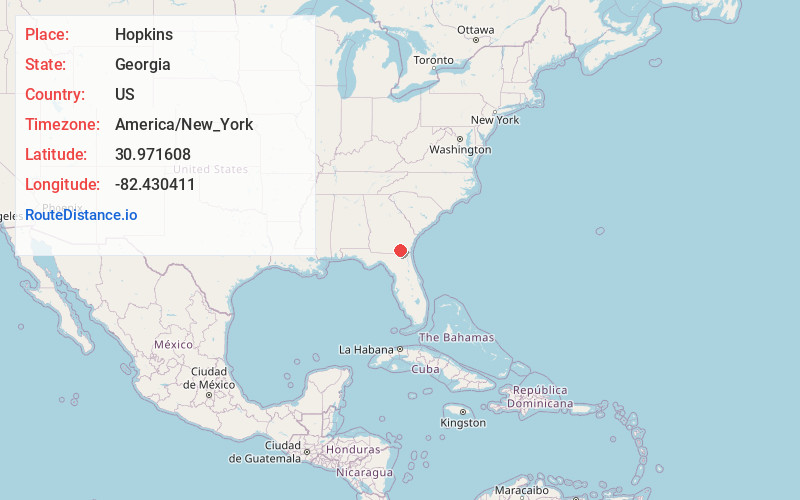 Map of Hopkins