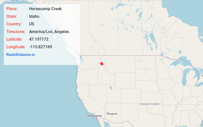Map of Horsecamp Creek