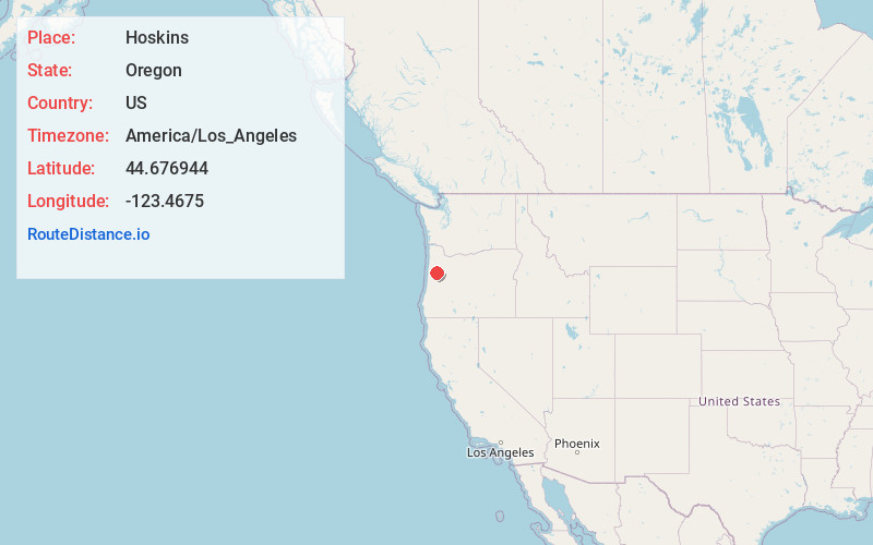 Map of Hoskins