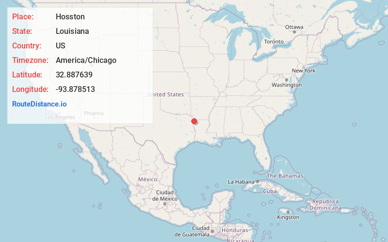 Map of Hosston