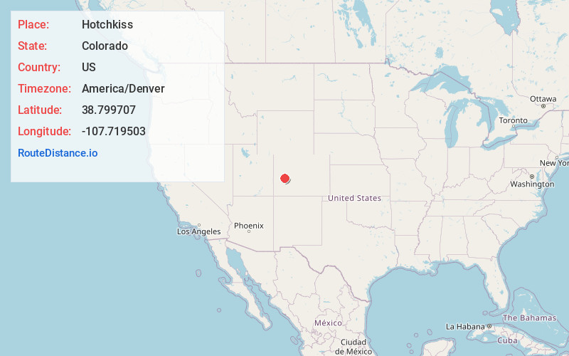 Map of Hotchkiss