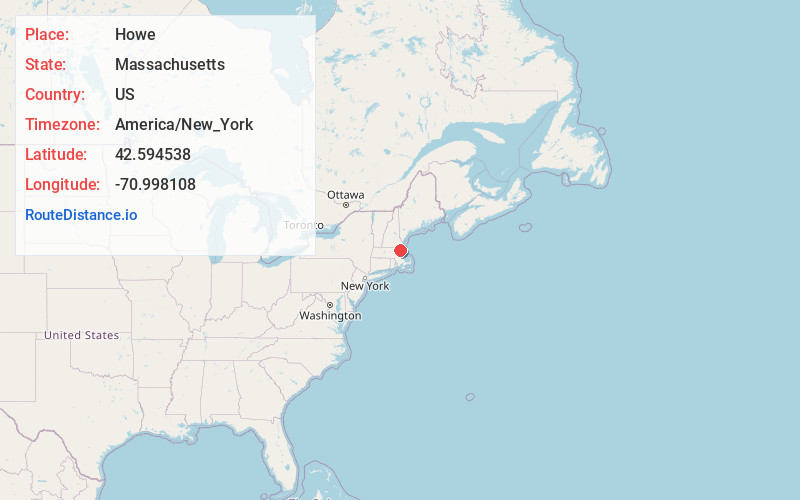 Map of Howe