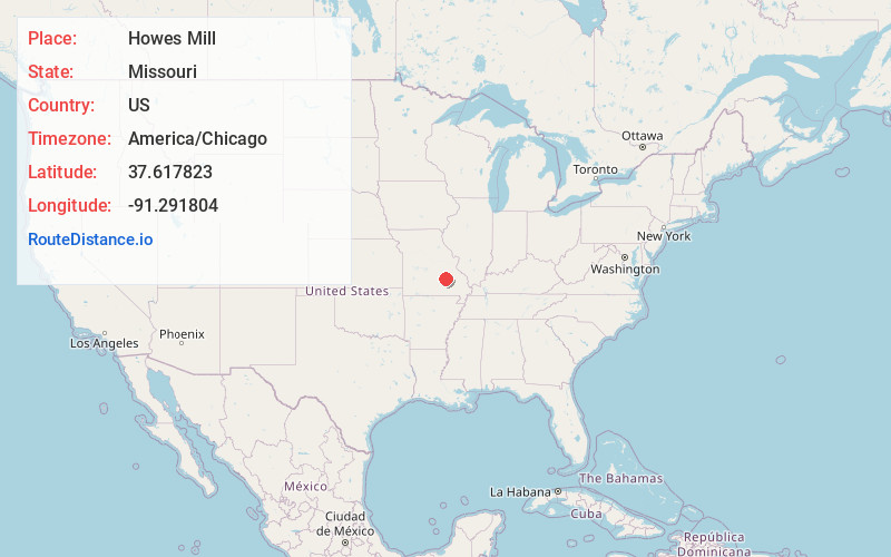 Map of Howes Mill