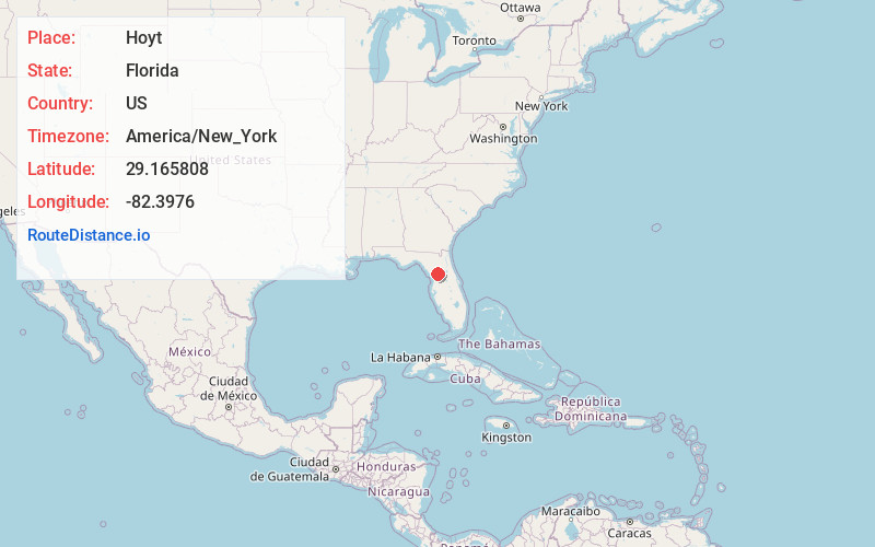 Map of Hoyt