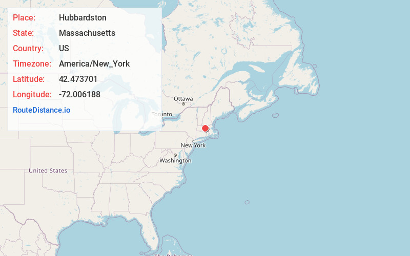 Map of Hubbardston