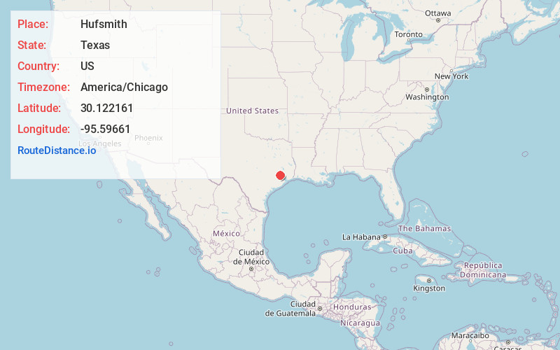 Map of Hufsmith