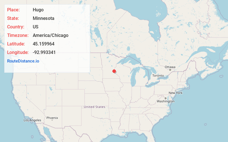 Map of Hugo