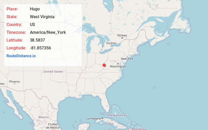 Map of Hugo