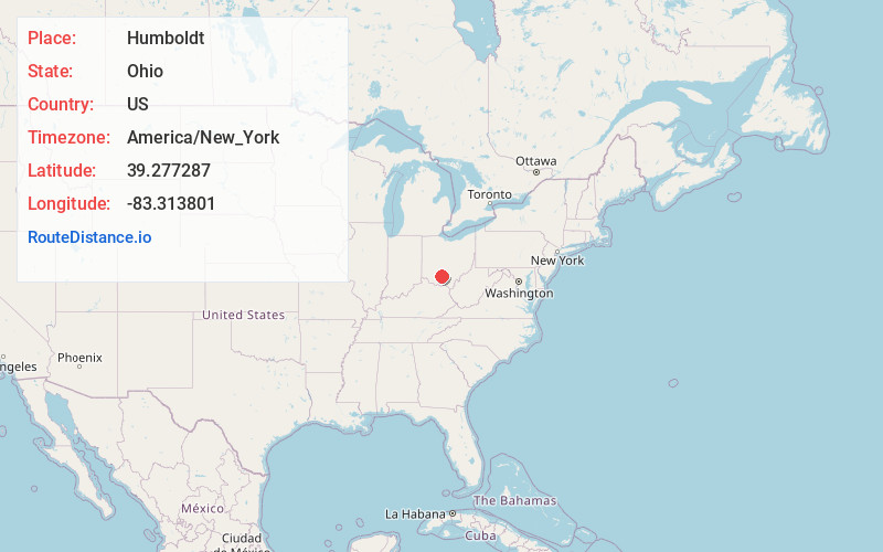Map of Humboldt