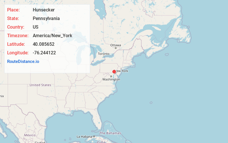 Map of Hunsecker