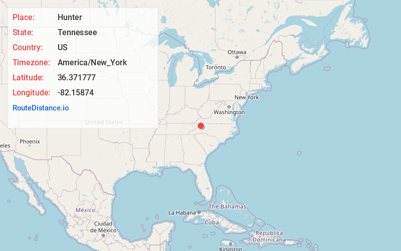 Map of Hunter