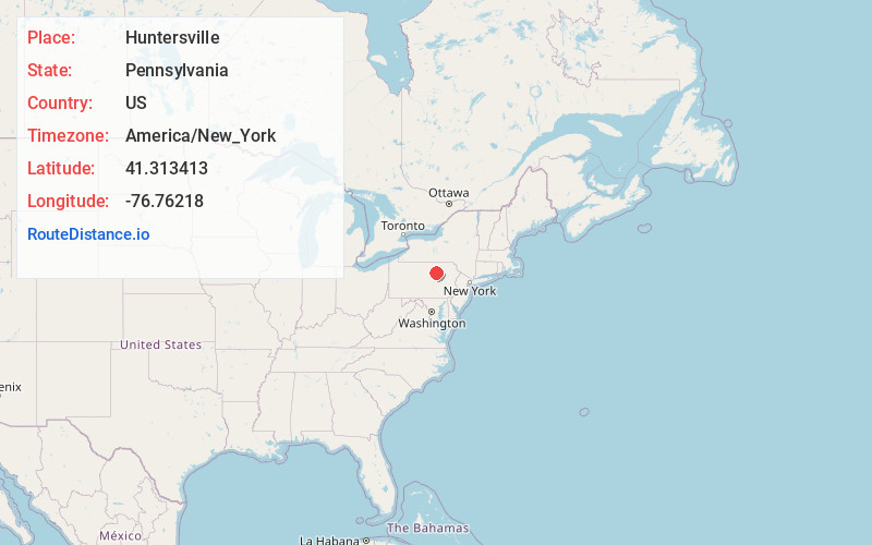 Map of Huntersville