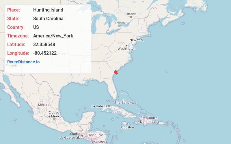 Map of Hunting Island