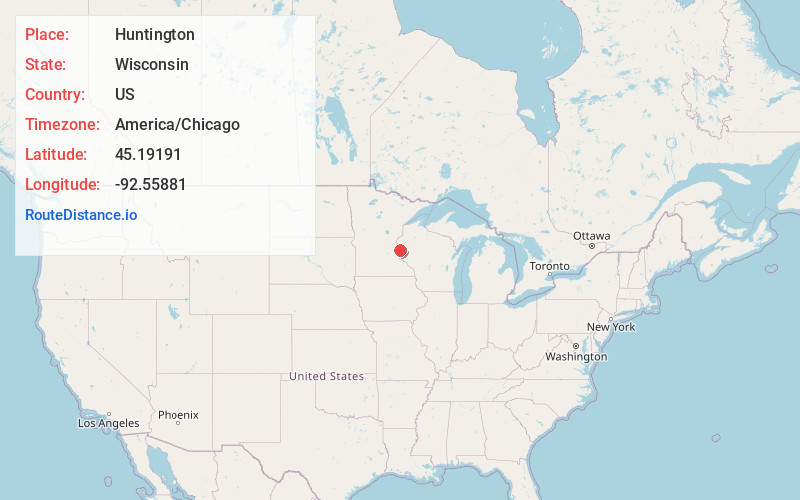 Map of Huntington