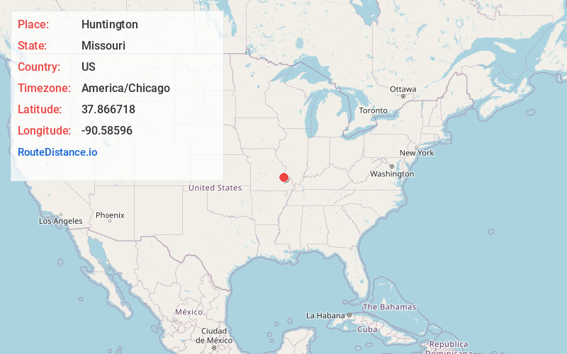 Map of Huntington