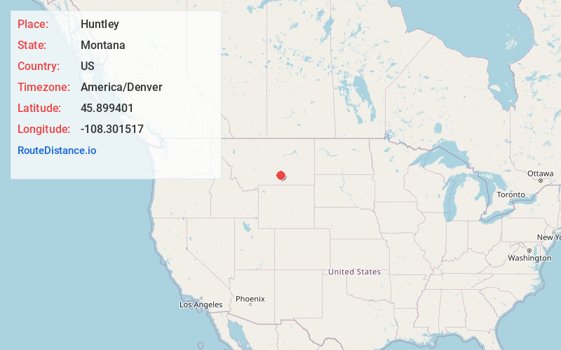 Map of Huntley