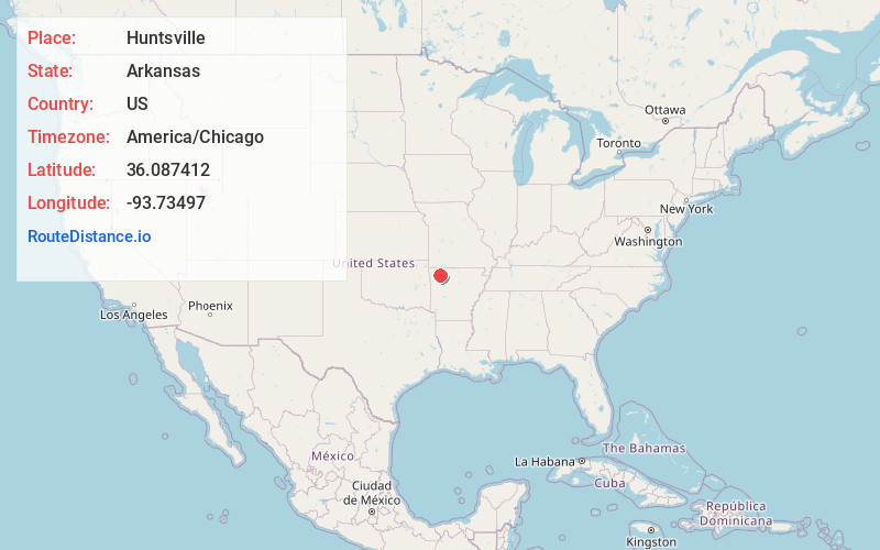 Map of Huntsville