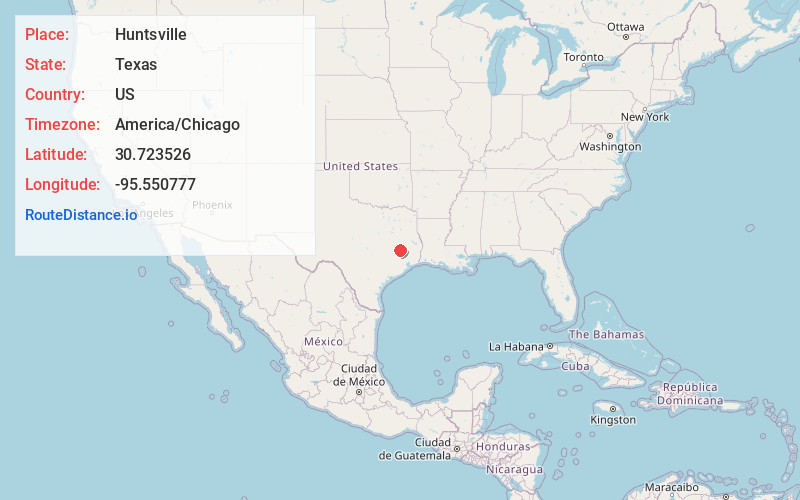Map of Huntsville