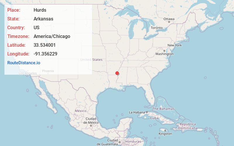 Map of Hurds