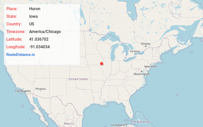 Map of Huron