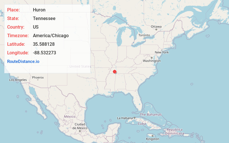 Map of Huron