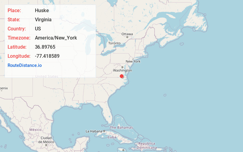 Map of Huske