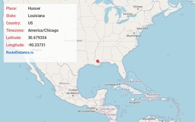 Map of Husser