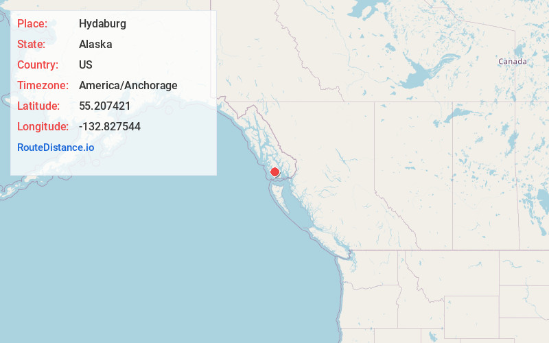 Map of Hydaburg