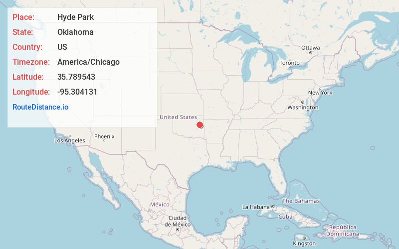 Map of Hyde Park