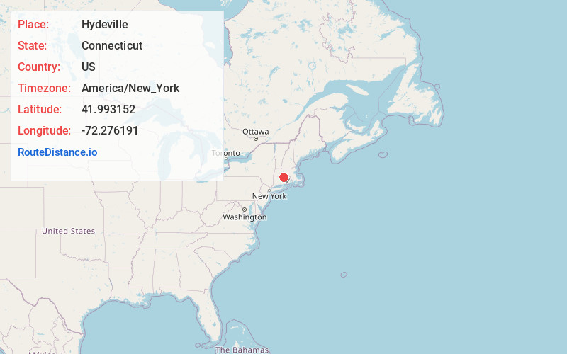 Map of Hydeville