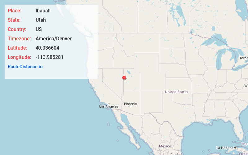 Map of Ibapah