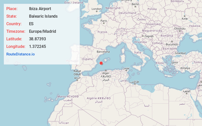 Map of Ibiza Airport