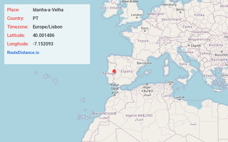 Map of Idanha-a-Velha