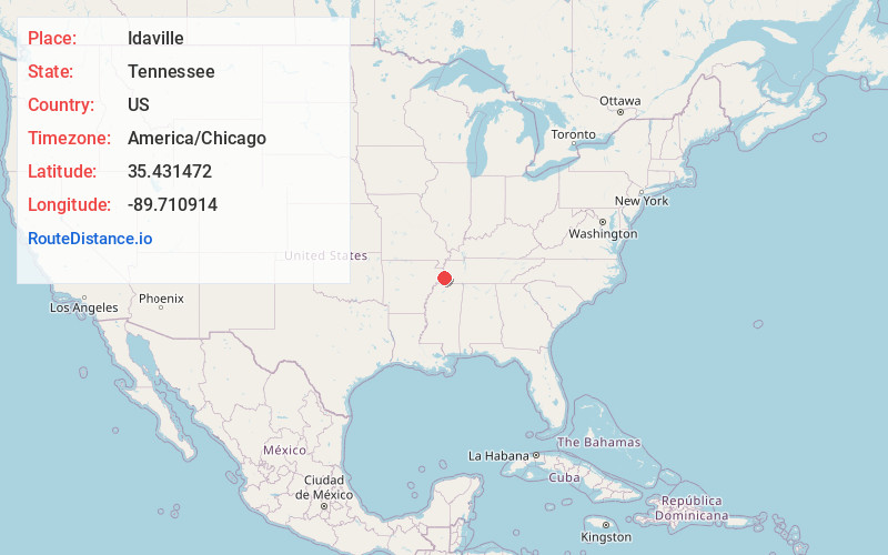 Map of Idaville