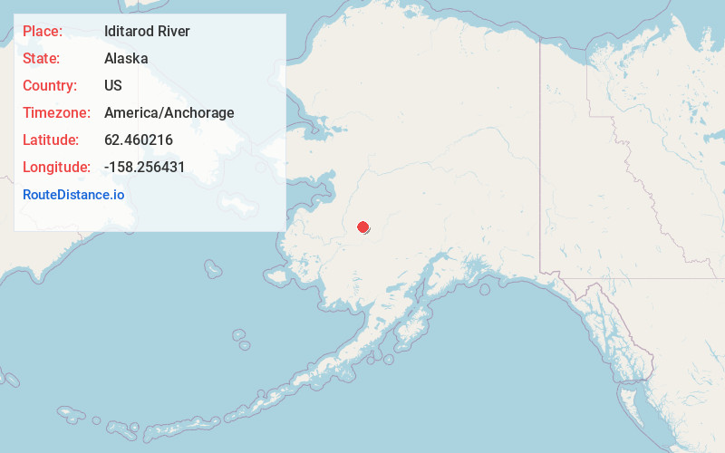 Map of Iditarod River