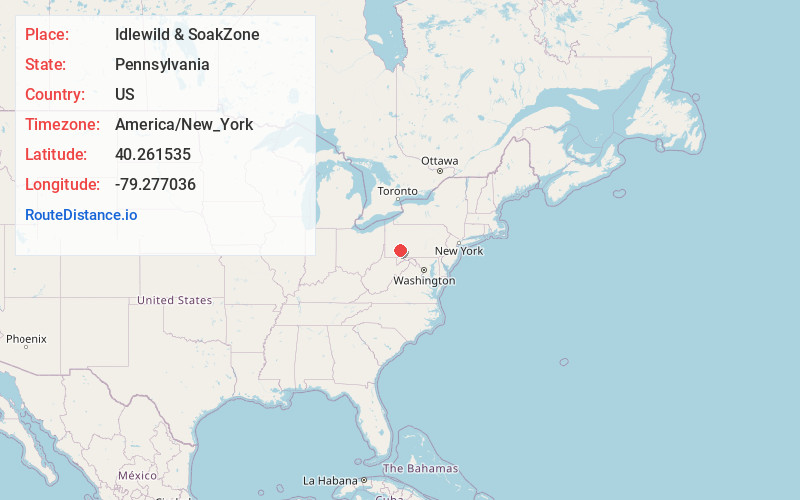 Map of Idlewild & SoakZone
