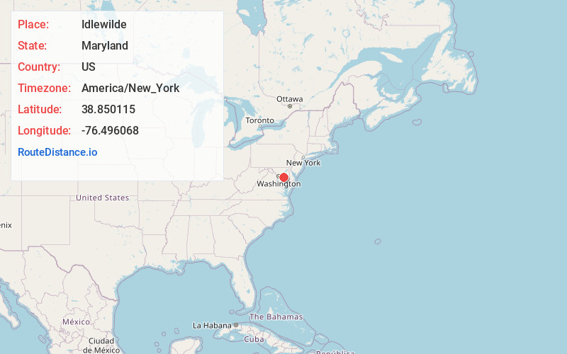 Map of Idlewilde