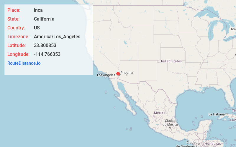 Map of Inca