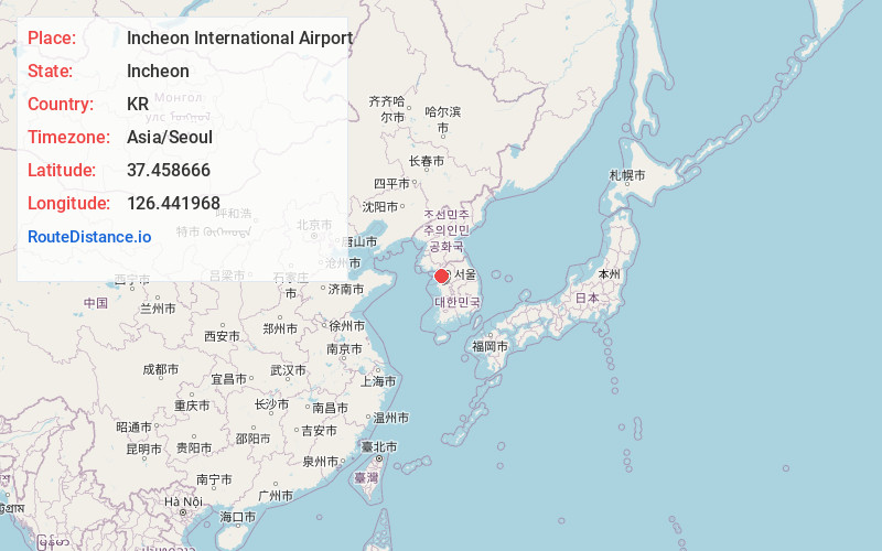 Map of Incheon International Airport