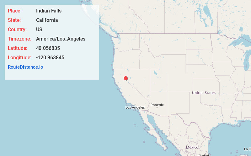 Map of Indian Falls