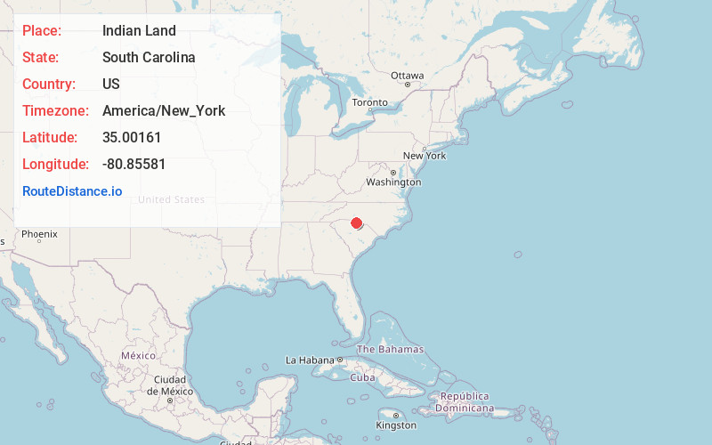 Map of Indian Land