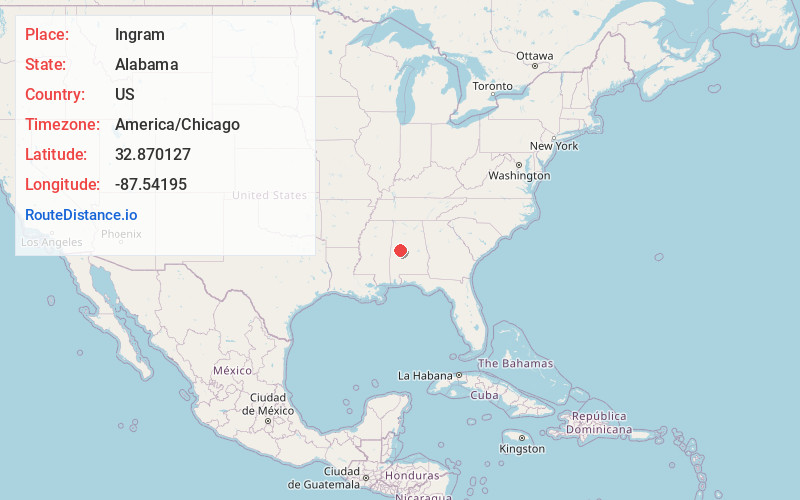 Map of Ingram